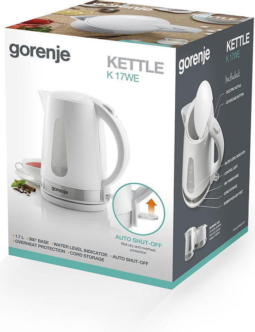 Електрочайник Gorenje K17WE Електрочайник Харьков - изображение 2