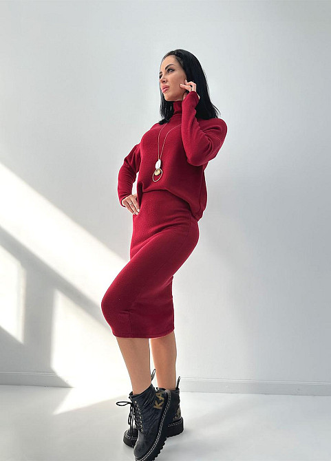 Жіночий ангоровий костюм "Valion" оптом I Батал Київ - фото 3