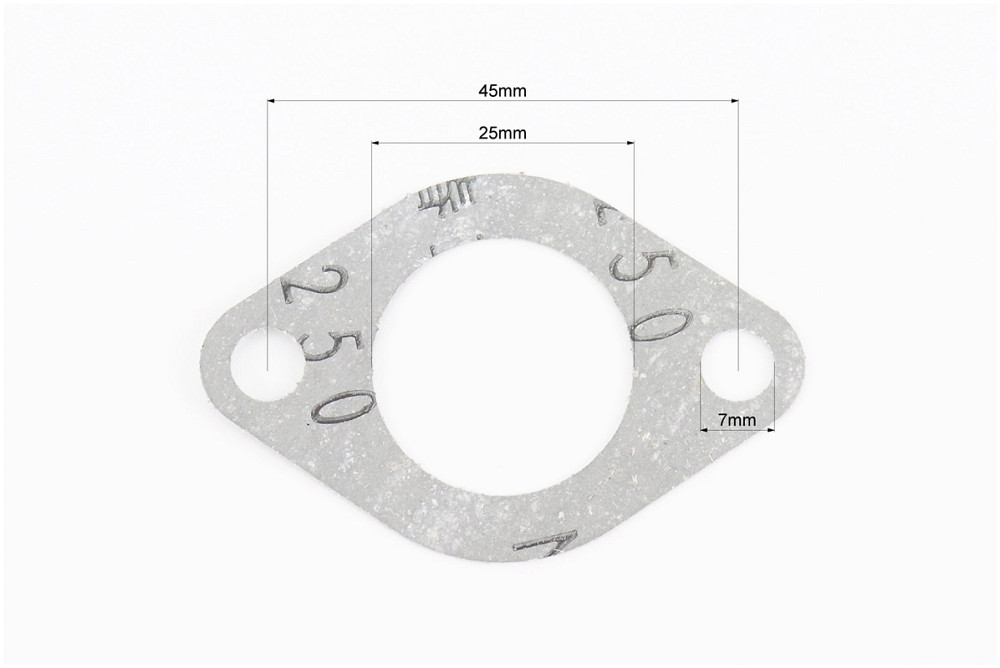 Прокладка глушника Suzuki AD50 / LET'S пароніт "25mm" Київ - фото 2