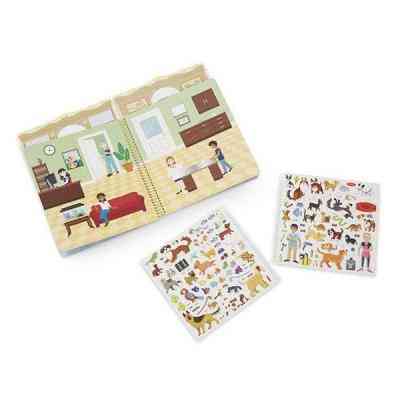 Набор для творчества Melissa&Doug Объемные многоразовые наклейки Дом для животных (MD19429) Винница