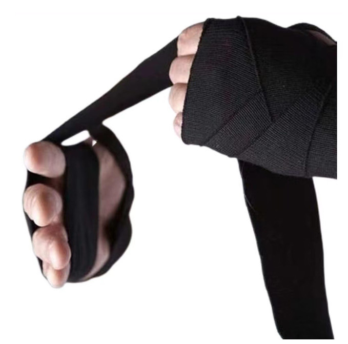 Бінти для боксу, єдиноборств Feel Fit 2 шт по 2,5 м Чорний Бровари - фото 5