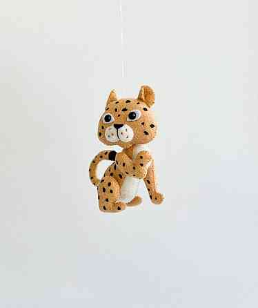 М’яка фетрова іграшка гепард ручної роботи – безпечна розвиваюча Київ