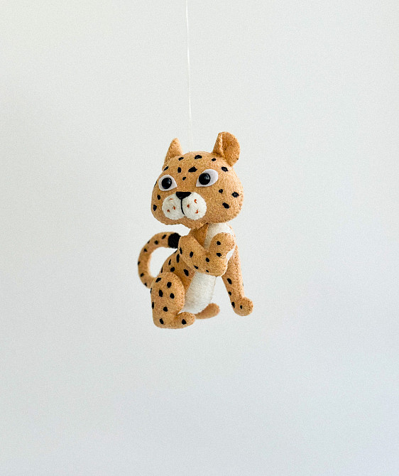 М’яка фетрова іграшка гепард ручної роботи – безпечна розвиваюча Київ - фото 4
