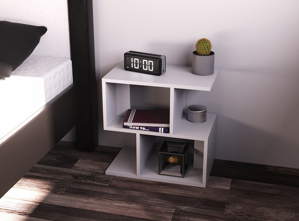 Тумба прикроватная S-1, Белый, 500/300/500 Львов - изображение 4