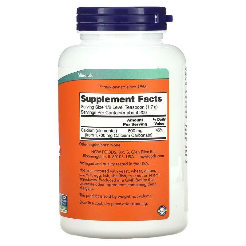 Кальцій карбонат Now Foods Calcium Carbonate 340 г Київ - фото 2