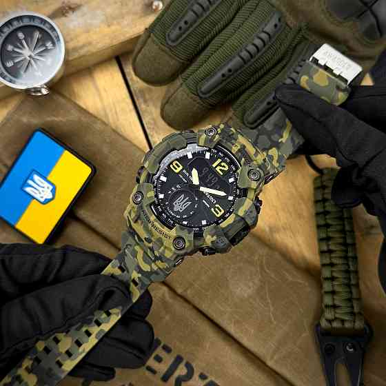 Awarder 004 Тризуб срібло Camo Green Киев