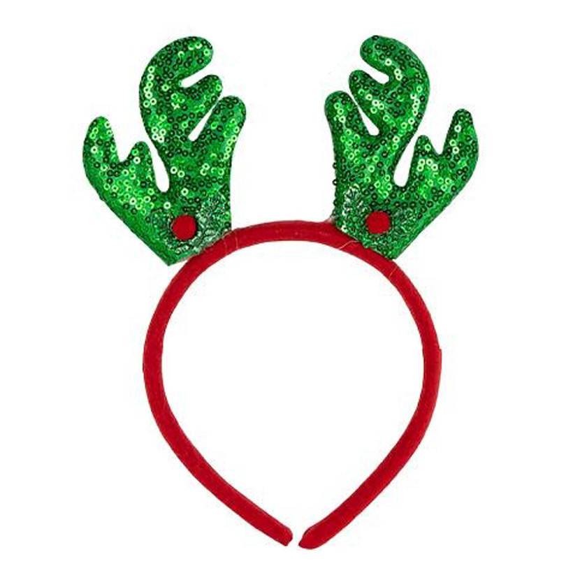 Новорічний обідок "Оленячі ріжки" 2511(Green) 16,5х14,5 см Вінниця - фото 1