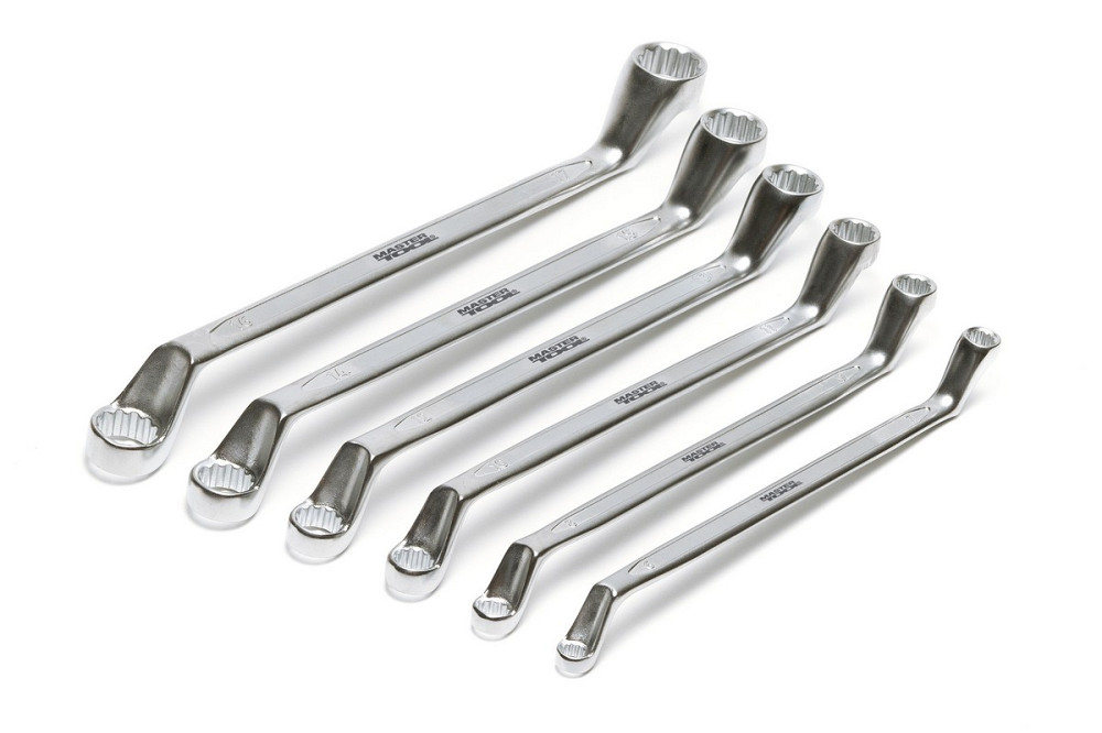 MASTERTOOL Ключі накидні MASTERTOOL COLD STAMPED набір 6 шт (6х7-16х17 мм) CrV 72-3206 Киев - изображение 2