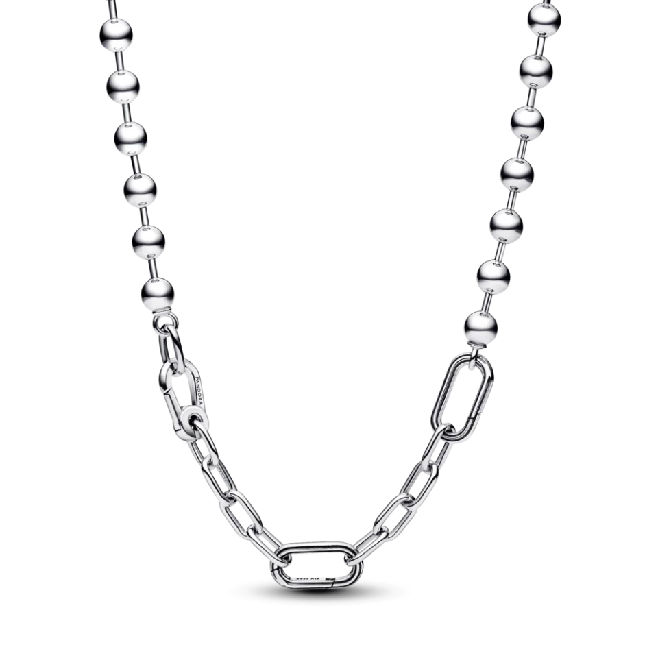 Срібне намисто з ланками та металевими намистинами Пандора Мі MasterSem Київ - фото 1