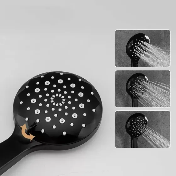 Смеситель для ванны с душевым гарнитуром Frap F3249-6 черный/хром Киев