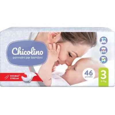 Підгузки Chicolino Middle Розмір 3 (4-9 кг) 46 шт (4823098410546) Вінниця
