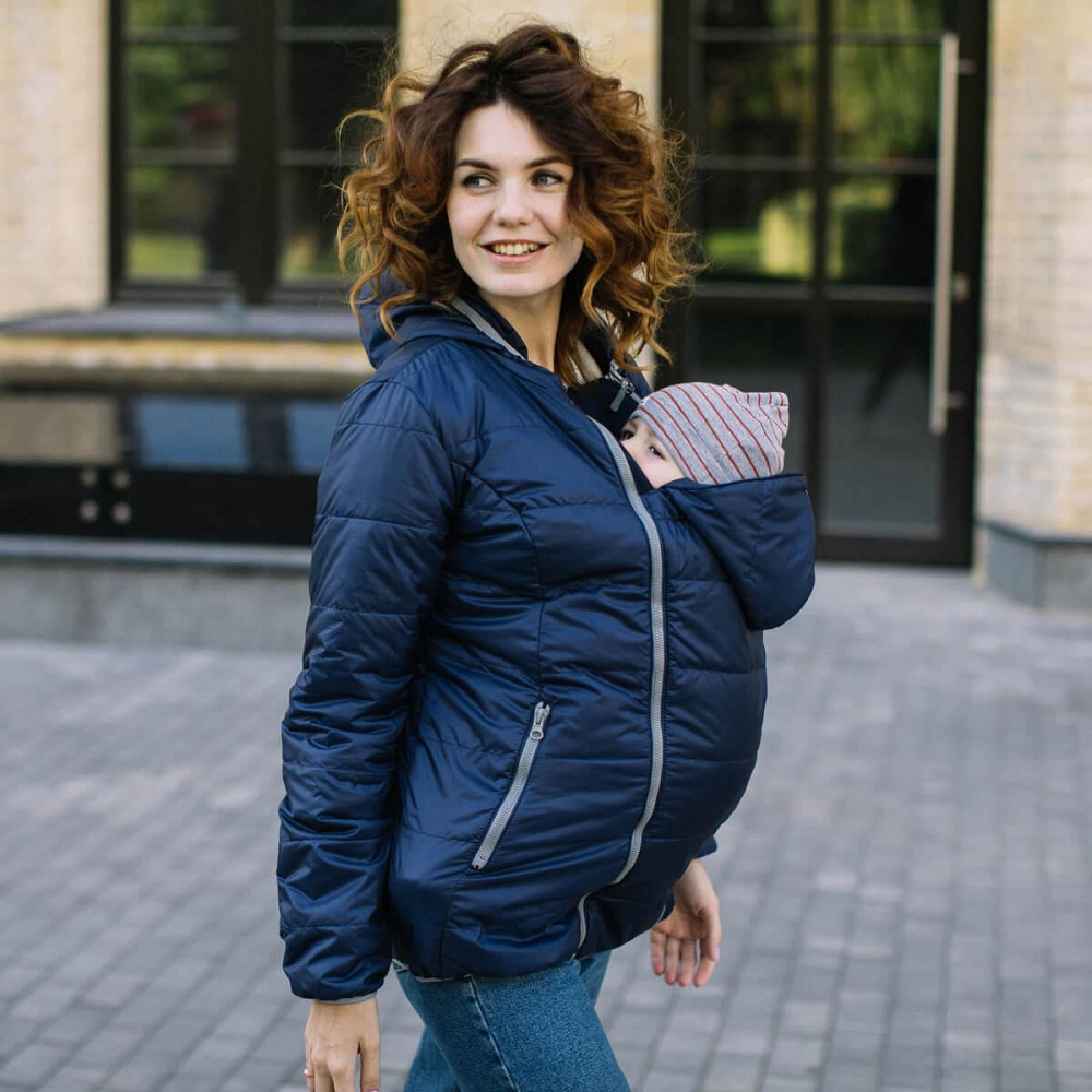 Демисезонная слингокуртка 3 в 1-синяя Киев - изображение 1