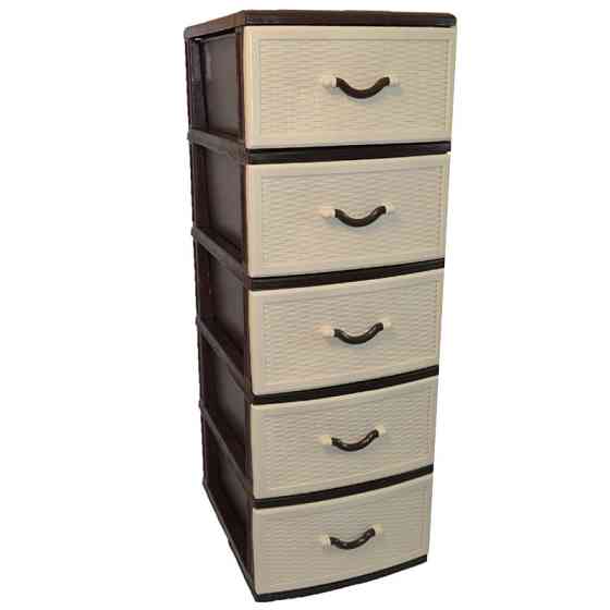 Комод пластиковий Style (Стиль) 5 ящиків 48х38х109 Одеса