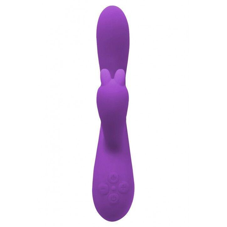 Вибратор-кролик Wooomy Gili-Gili Vibrator with Heat Purple, отросток с ушками, подогрев до 40°С Sex Aura Киев - изображение 3