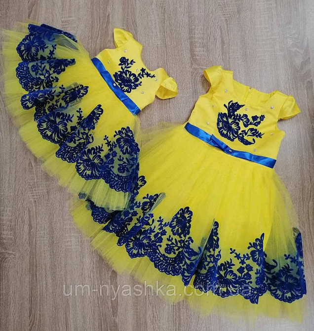 Жовта святкова сукня в патріотичних кольорах Кривой Рог - изображение 3