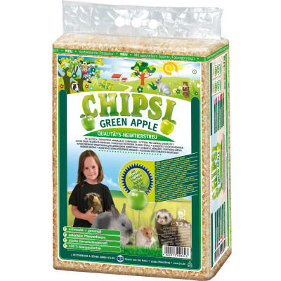 Наповнювач для гризунів Chipsi Green Apple Деревний вбирний 3.2 кг (60 л) (4002973000823) Вінниця - фото 1