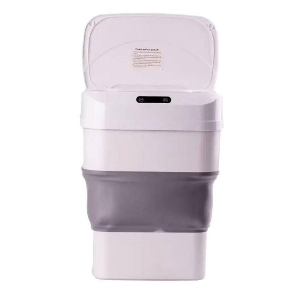 Відро для сміття складане із сенсорною кришкою від 8 л до 17.5 л сірий HPLN1 Київ - фото 2