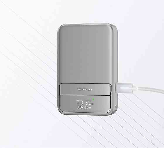 Power bank (Зовнішній акумулятор) EcoFlow RAPID Magnetic EF-RAPID10000-EU 10000mAh 65W Qi2 MagSafe USB-C Silver Николаев