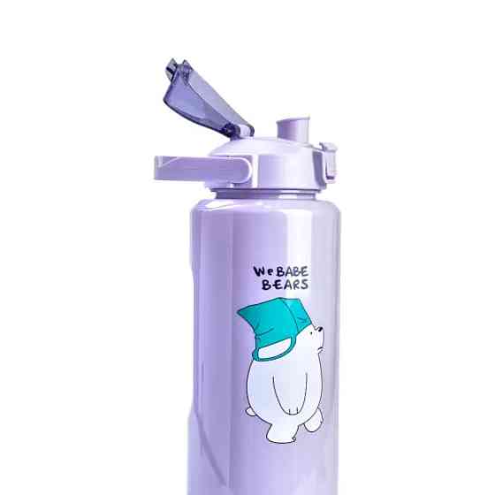 Happy Life Набір пляшок 3 в 1 Панда з поїлкою і ручкою 0.3 (л) 0.7 (л) 2 (л) Фіолетовий HPZSB12 Коломия