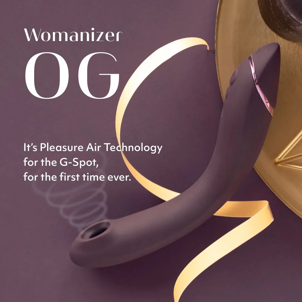 Вибратор для точки G c вакуумной стимуляцией Womanizer OG Aubergine Sex Aura Киев - изображение 10