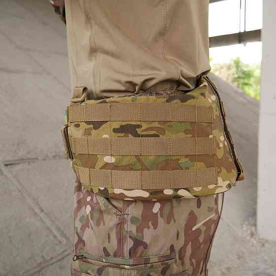 Військовий РПС мультикам із стрічками молле R-1 розвантажувальний пояс без ремінів рпс  із стрічками матеріал Cordura     WAR Львів