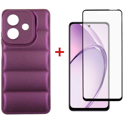 Чехол для мобильного телефона Dengos Oppo A3X Soft + glass (Purple) (DG-KM-125) Винница - изображение 1