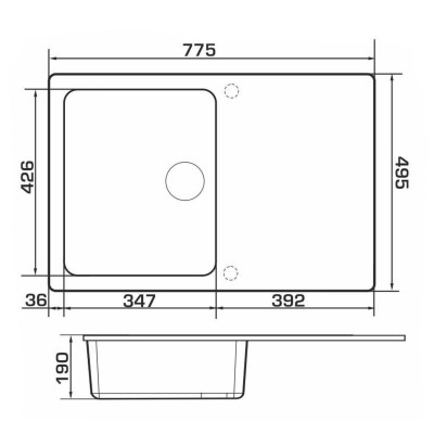 Мийка кухонна GRANADO VIGO white (gr1405) Вінниця - фото 6