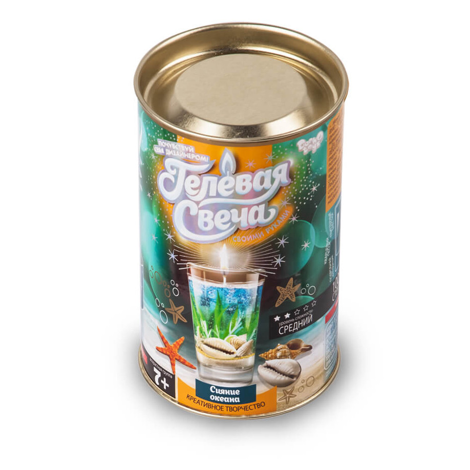 Гелева свічка своїми руками GS-01 в тубусі  Сяйво океану Вінниця - фото 1