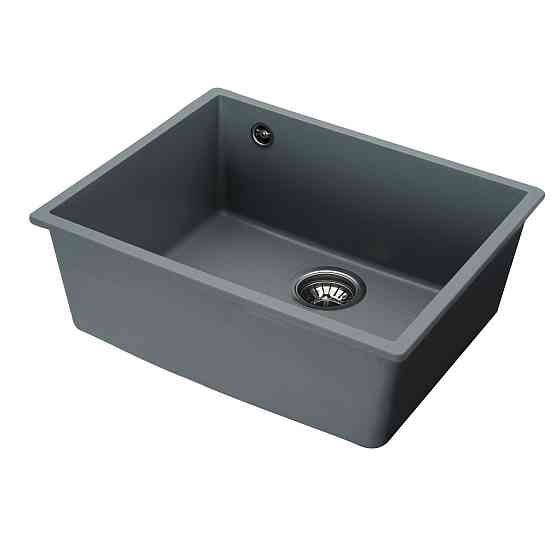 Гранітна мийка для кухні VALESO OASIS 5444 матова Сірий металік Коломыя