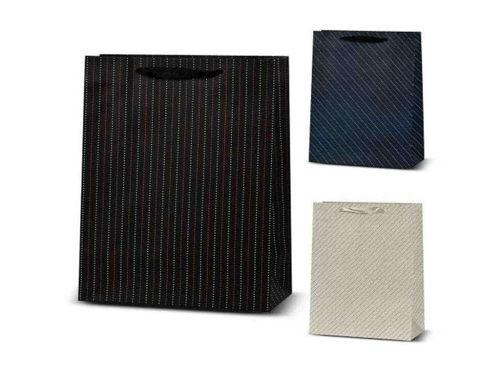 Пакет подарунковий XS Stripes 14,5*15*6см паперовий R96664 ТМ STENSON Київ - фото 1
