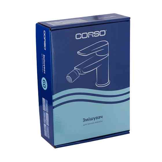 Corso Смеситель GARDA Ø35 для биде на шпильке CORSO 9605503 (BC-1F121W) Коломыя