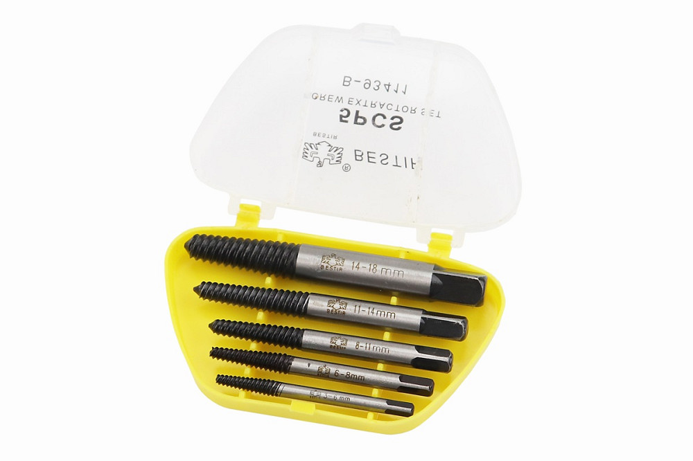 Екстрактор болтів, шпильок (для викручування зламаних болтів та шпильок), к-кт 5шт Київ - фото 1