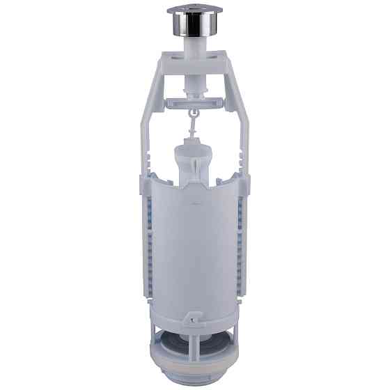 Зливний клапан бачка унітазу OPTIMUM з подвійним режимом зливу (хромована кнопка) OPTI 0510 Киев