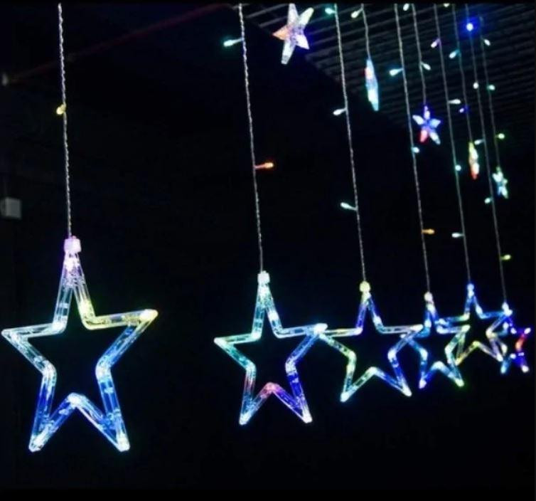 Гірлянда-штора STAR CURTAIN MULTI 7753 Зірки, багатобарвна Вінниця - фото 7