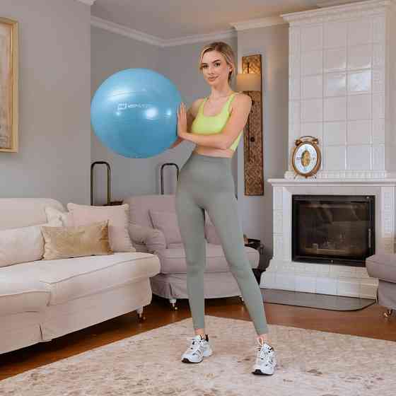 Фітбол Hop-Sport 45см блакитний + насос Київ