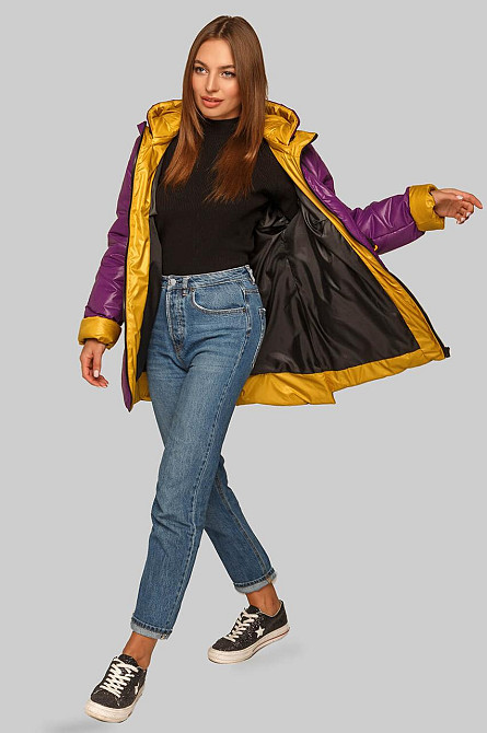 СТИЛЬНАЯ ДЕМИСЕЗОННАЯ ЖЕНСКАЯ КУРТКА ДИАНА В УЛЬТРАМОДНЫХ ЦВЕТАХ. 48-62Р Киев - изображение 3