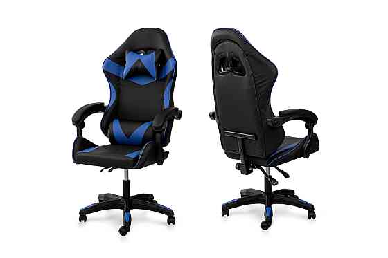 Крісло геймерське Слім, чорний/синій Киев