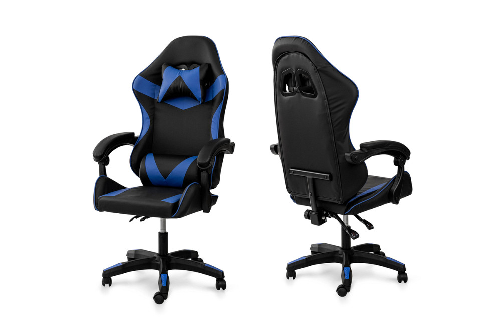 Крісло геймерське Слім, чорний/синій Киев - изображение 6