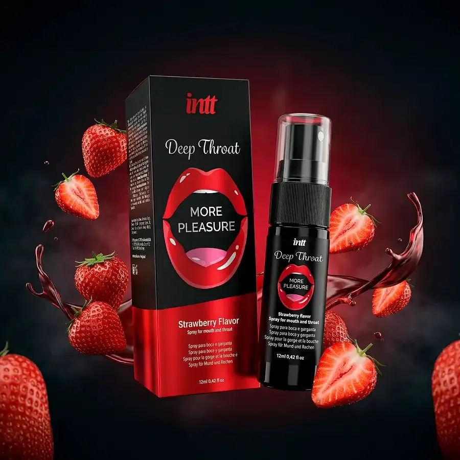 Спрей для глибокого мінету Intt Deep Throat Oral Spray Strawberry (12 мл) Львів - фото 6