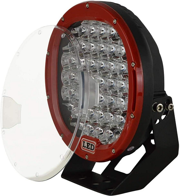 Светодиодная фара StarLight HP-GZD-088-Black круглая, дальний точечный белый свет 45W 4500Lm 6000K 12/24V (| 220мм) Харьков - изображение 2