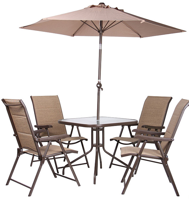 Комплект садових меблів Lay Коричнево-бежевий Київ - фото 1