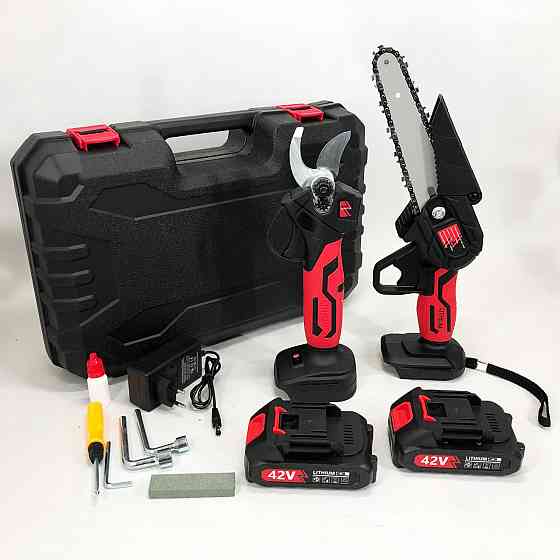 Пила обрезная аккумуляторная, Аккумуляторная мини пила, Цепная мини-пила для обрезки деревьев NR-53 Киев