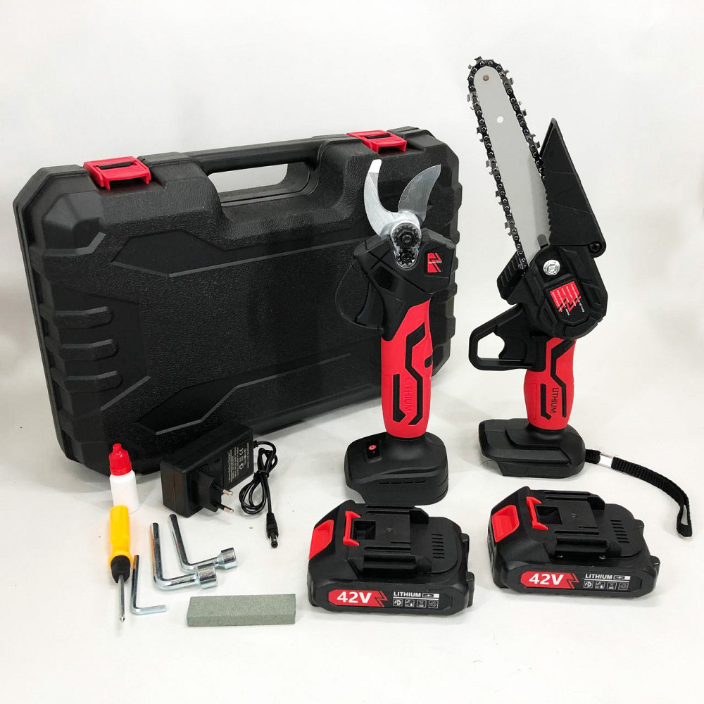 Пила обрезная аккумуляторная, Аккумуляторная мини пила, Цепная мини-пила для обрезки деревьев NR-53 Киев - изображение 3