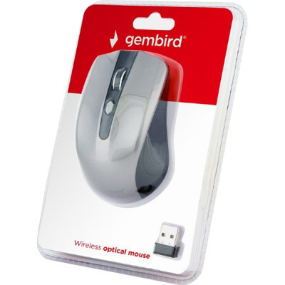 Мишка Gembird MUSW-4B-04-BG Grey+Black (MUSW-4B-04-BG) Вінниця - фото 3