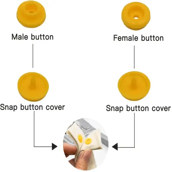 Набор установщика кнопок с 24 цветами для рукоделия Киев