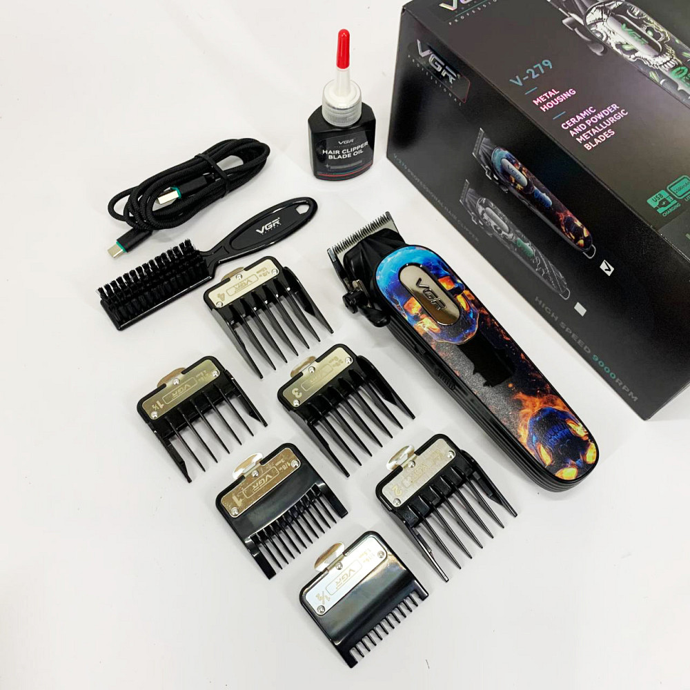 Акумуляторна машинка-тример для стрижки волосся VGR, Професійна бритва-машинка для стрижки волосся OW-42 Львів - фото 12