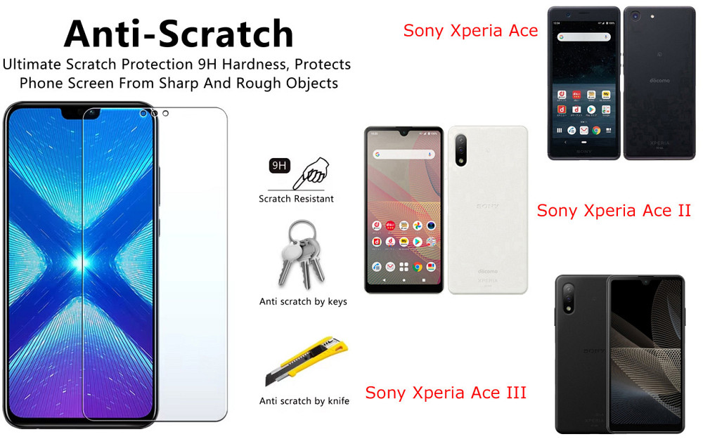 Защитное стекло NeoGlass для Sony Xperia Ace, Ace II, Ace III – ультрапрозрачное и устойчивое Киев - изображение 1