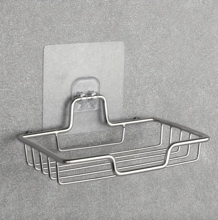 Настенная мыльница для мыла и губок с нержавеющей стали самоклейка Винница