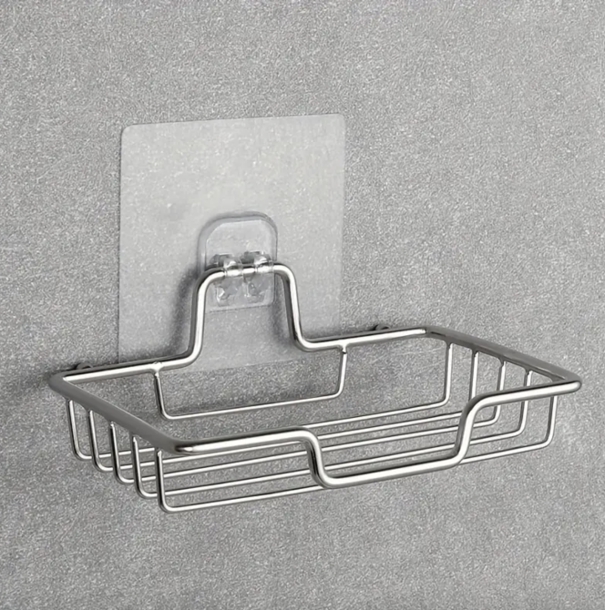 Настенная мыльница для мыла и губок с нержавеющей стали самоклейка Винница - изображение 4