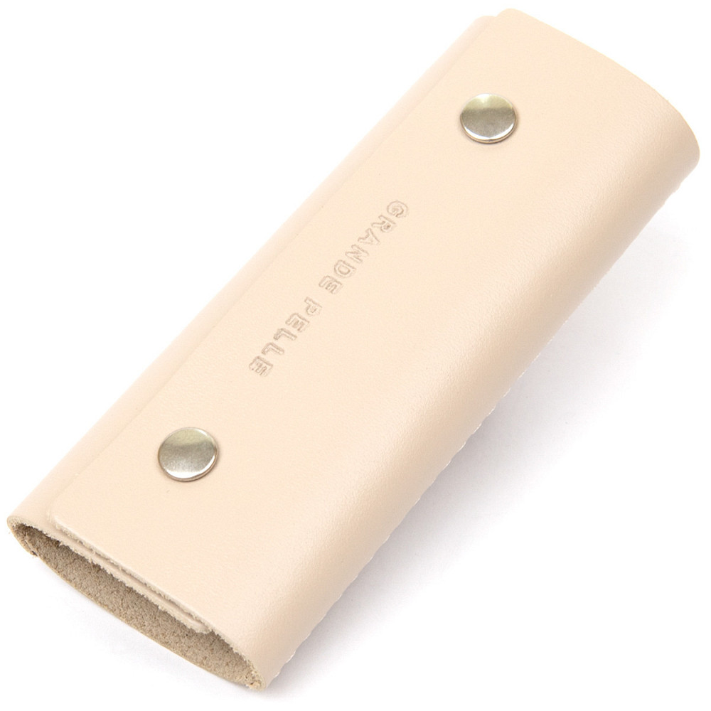 Ключниця з натуральної шкіри Бежевий (GRANDE PELLE) Київ - фото 5